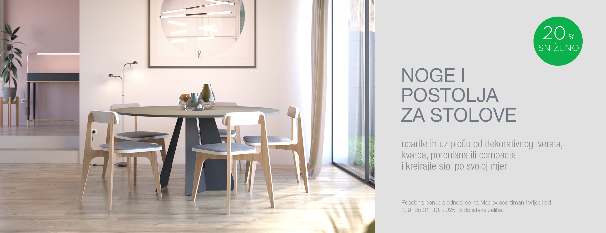 Noge i postolja za stolove -20 %