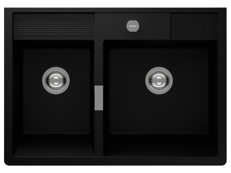 Granitni sudoper Kallio M-175 Silky crna