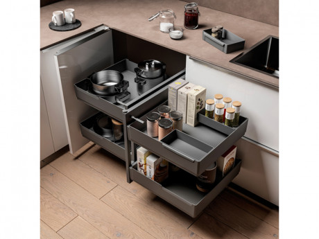 Kutna košara za element 450 mm soft Sous-Chef - desna