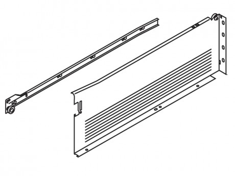 METABOX djelomično izvlačenje H 450/150