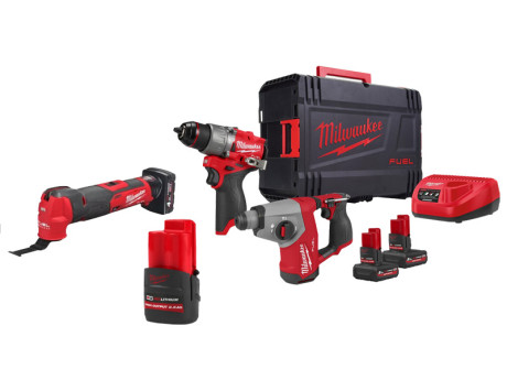 Milwaukee set  M12FPP2BG2-502X + M12FMT-0 + baterija M12 2,5Ah 