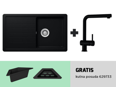 Schock set sudoper Toledo D-100 + slavina Epos 540.027 Puro Schock