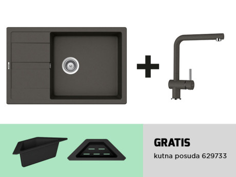 Set sudoper Manhattan D-100LS i slavina Epos 540.000 - više boja