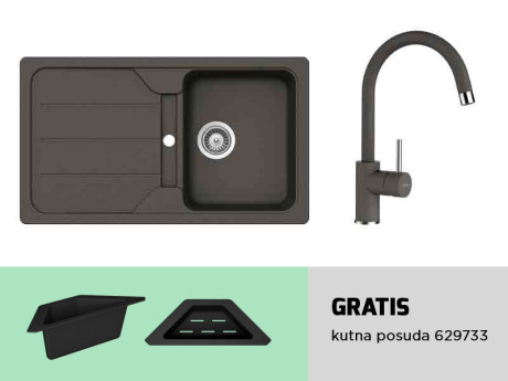 Schock set sudoper Formhaus D-100 + slavina Plutos 589.000 - više boja