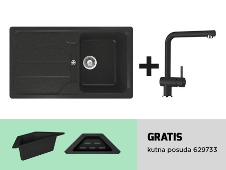 Schock set sudoper Formhaus D-100 + slavina Epos 540.000 - više boja