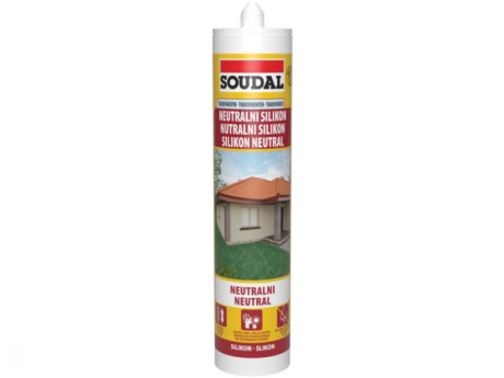 Silikon neutralni - prozirni Soudal