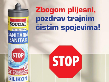 Silikon sanitarni Stop plijesni - prozirni Soudal