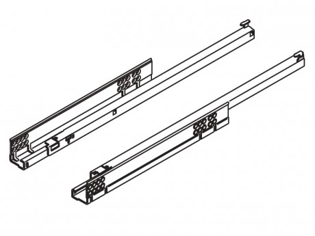 TANDEM vodilica djelomično izvlačenje + BLUMOTION 300 mm - 30 kg