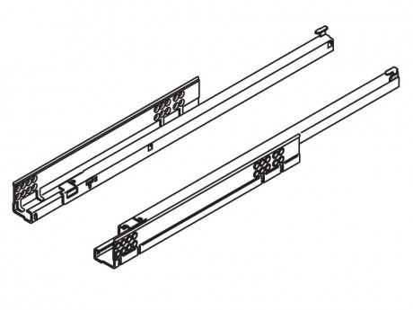 TANDEM vodilica djelomično izvlačenje + BLUMOTION 550 mm - 30 kg