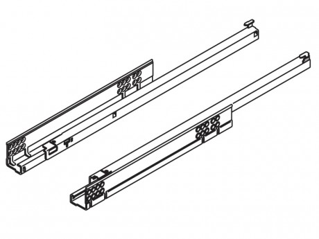 TANDEM vodilica djelomično izvlačenje TIP-ON 400 mm - 30 kg