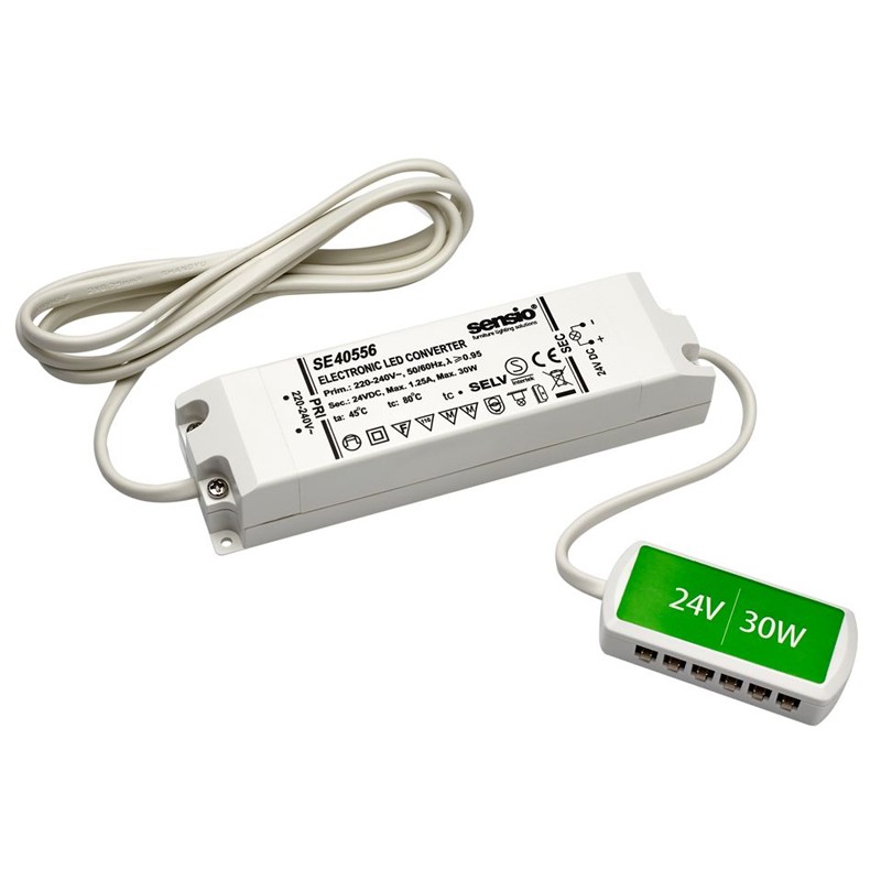 30W LED transformator sa 12 ulaza - 24V - Profili, senzori, kablovi ...