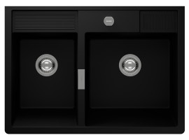 Granitni sudoper Kallio M-175 Silky crna