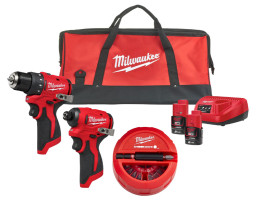 Milwaukee set M12BLPP2D-202B + Bit set Nastavak Shockwave 15 kom