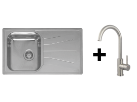 Set inox sudopera Reginox Diplomat 10 eco i slavine Pescara Camira