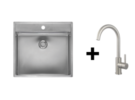 Set inox sudopera Reginox New York 50x40 (L) TW okg i slavine Pescara Camira