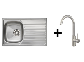 Set inox sudopera Reginox Rex 10 (R) i slavine Pescara Camira