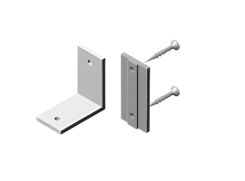 Spojna pločica za vertikalni profil HUGO - crna