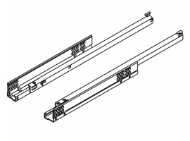 TANDEM vodilica djelomično izvlačenje + BLUMOTION 350 mm - 30 kg