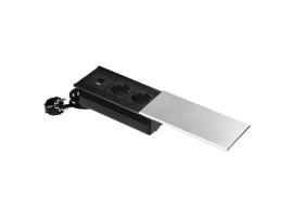 Ugradbena utičnica s kliznim poklopcem 2 šuko + 2 USB - nisat
