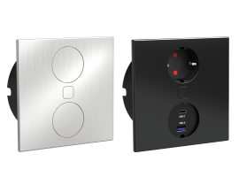 Utičnica Duplex - Q 1 Šuko + USB A i USB C - više opcija