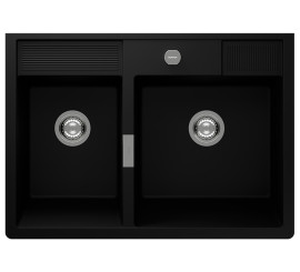 Granitni sudoper Kallio M-175 Silky crna