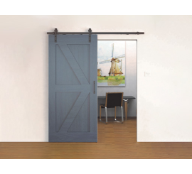 Klizni okov Vintage crni - 2 m