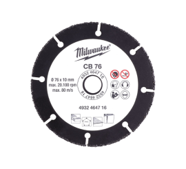 Milwaukee karbidna ploča CB 76 mm