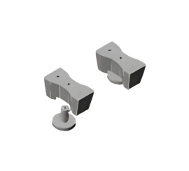 Nogica H27 mm za profil HUGO - s regulacijom, crna