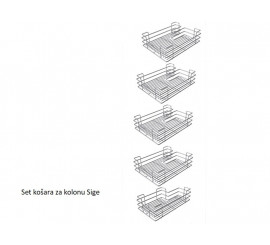 Set košara 4 + 1 za kolonu Sige 300 mm