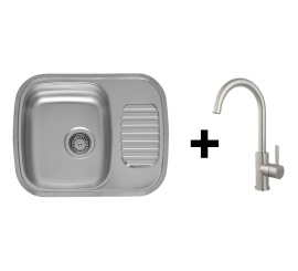 Set inox sudopera Reginox Regidrain i slavine Pescara Camira