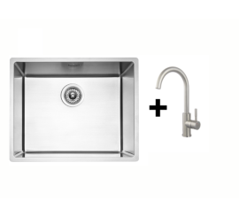 Inox sudoper Reginox Vero 50x40 (L) + slavina Pescara Camira