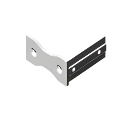 Spoj 90 ° za profil HUGO - crni