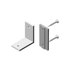 Spojna pločica za vertikalni profil HUGO - crna