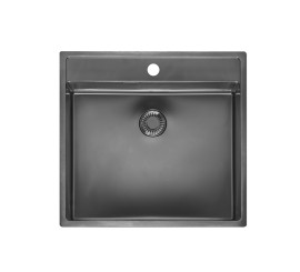 Inox sudoper Reginox New York 50x40 (L) TW Gun Metal 