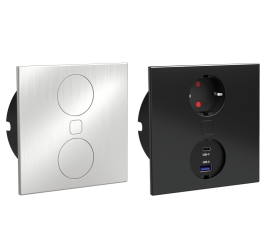 Utičnica Duplex - Q 1 Šuko + USB A i USB C - više opcija