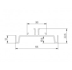 Profil GOLA srednji 8111 - crno mat