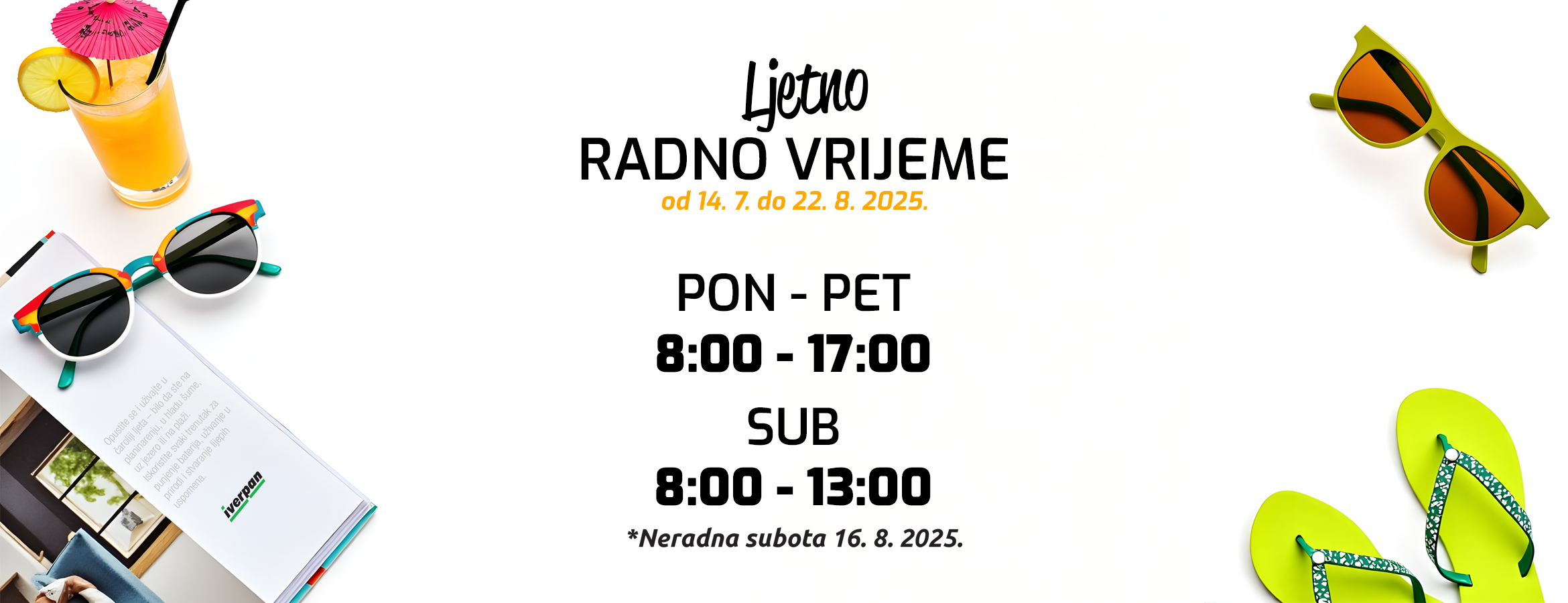 Ljetno radno vrijeme 2025
